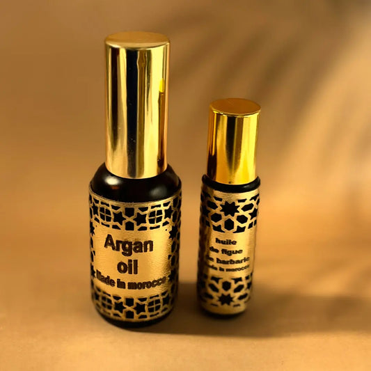 Coffret “Éclat Royal” – Huile d’Argan & Huile de Figue de Barbarie (roller) image 0