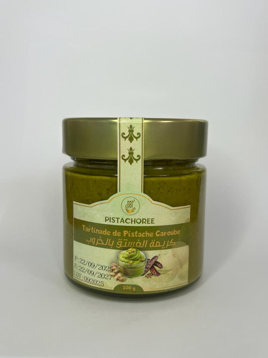 Tartinade pistache-caroube